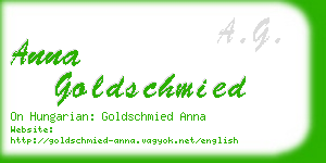 anna goldschmied business card